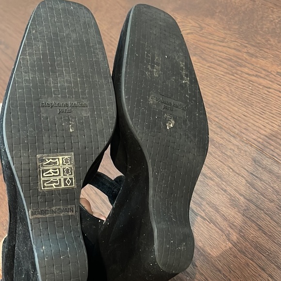 Stephane Kelian Women’s Black Suede Wedges Size 6 - Picture 5 of 6